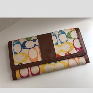 Multicolored Coach wallet